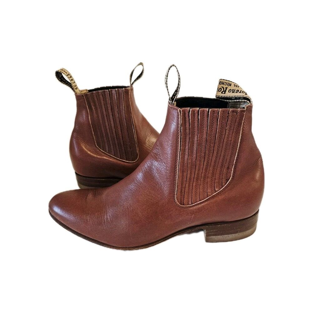 Moreno Romero Leather Ankle Boots | Men's Size 9.5 - Picture 5 of 10